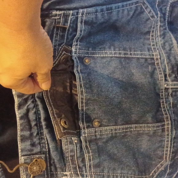 Five Brother Denim Overalls, 38x32 - Picture 4 of 8